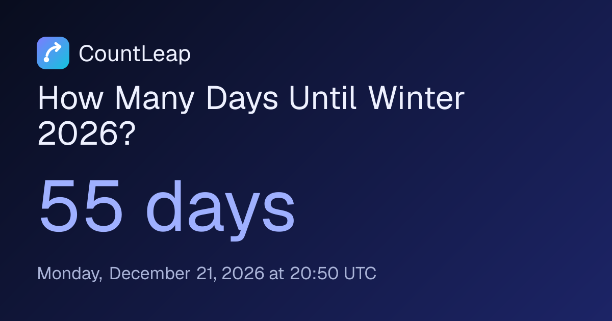 Days Until Christmas 2026 Countdown